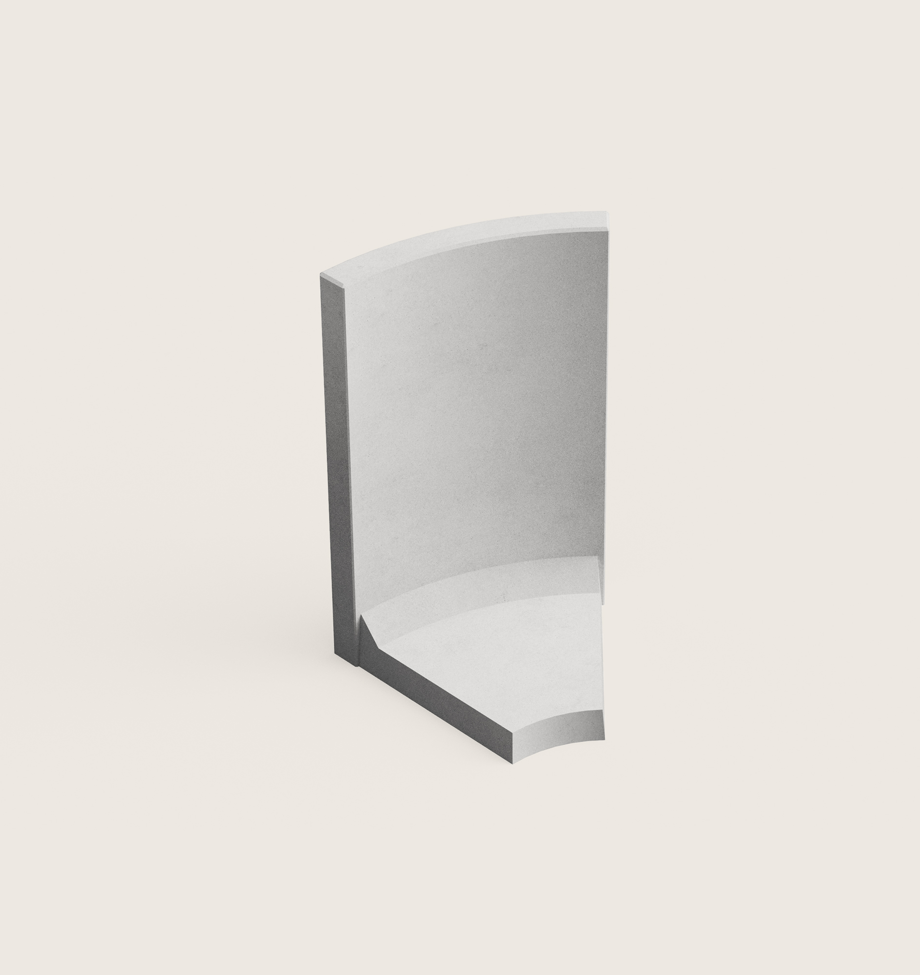 Curved inside 45&deg;